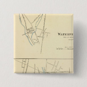 Waterville, S of Waterbury 15 Cm Square Badge