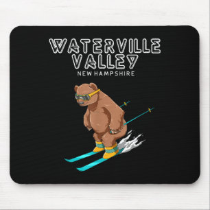 Waterville Valley New Hampshire - Funny Ski Grizzl Mouse Pad