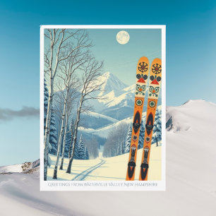 Waterville Valley New Hampshire ski area Postcard