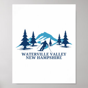 Waterville Valley New Hampshire Ski Resort Skiing  Poster