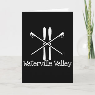 Waterville Valley Rustic Ski Skis Skiing Poles Ski Card