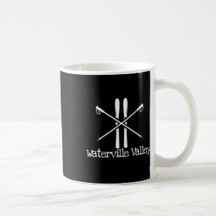 Waterville Valley Rustic Ski Skis Skiing Poles Ski Coffee Mug