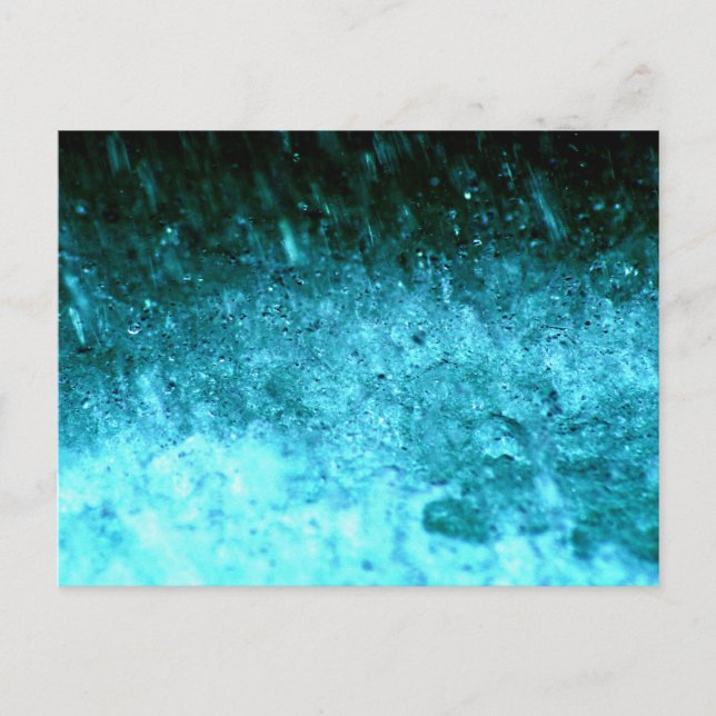 Watery Blue Abstract texture Postcard (Front)