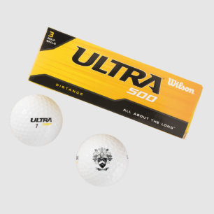 Watkins Family Crest Coat of Arms Golf Balls