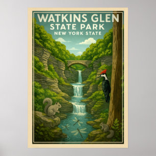 Watkins Glen State Park New York State V01 Poster