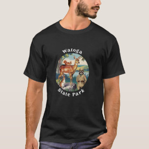 Watoga State Park West Virginia Kayaking Racoon T-Shirt