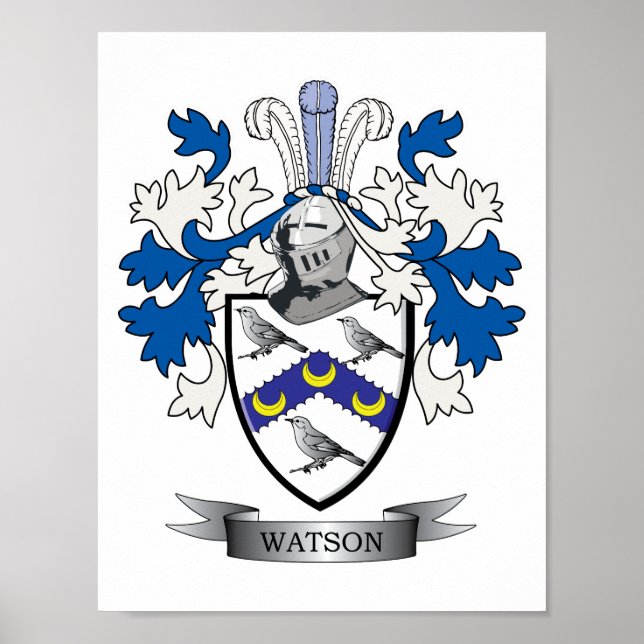 Watson Coat of Arms Poster (Front)