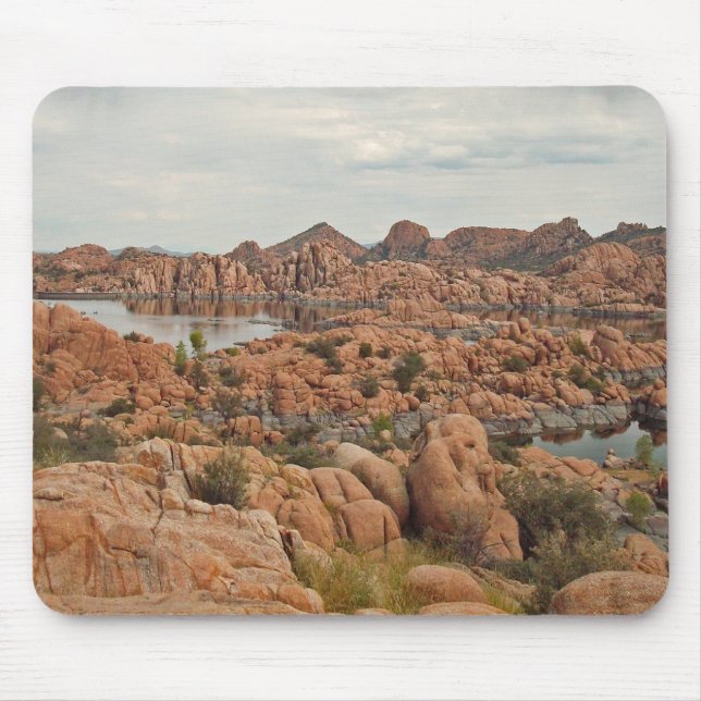 Watson Lake Prescott Arizona Photo Red Rock Mouse Pad (Front)