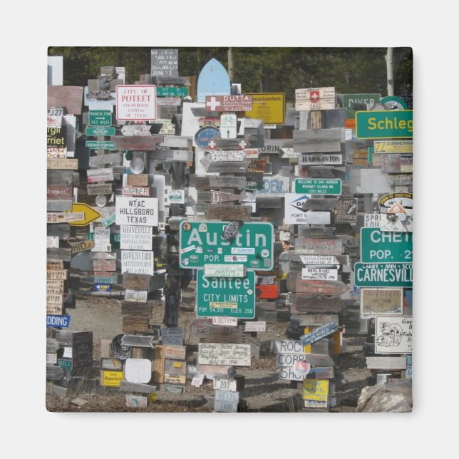 Watson Lake Sign Post Forest Magnet (Front)