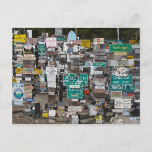 Watson Lake Sign Post Forest Postcard