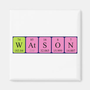 Watson periodic table name magnet