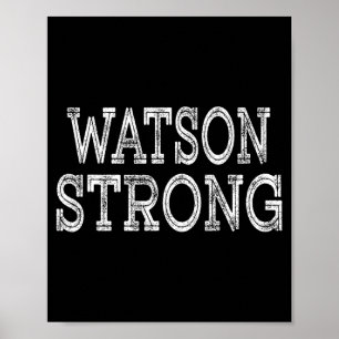 WATSON Strong Squad Family Reunion Last Name Team Poster