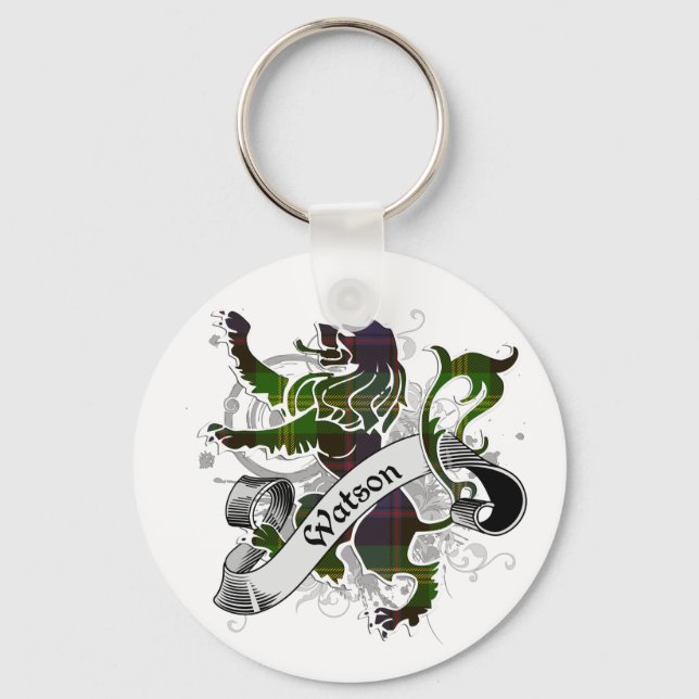 Watson Tartan Lion Key Ring (Front)