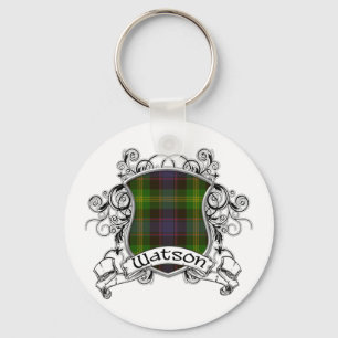 Watson Tartan Shield Key Ring