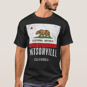 WATSONVILLE  California  Cali City Souvenir  CA Fl T-Shirt
