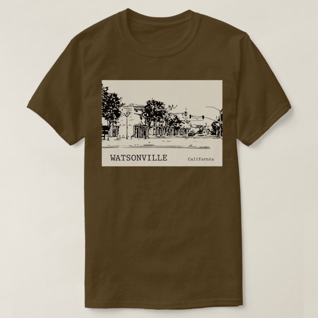 Watsonville California TShirt 1 (Design Front)