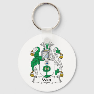 Watt Family Crest Key Ring