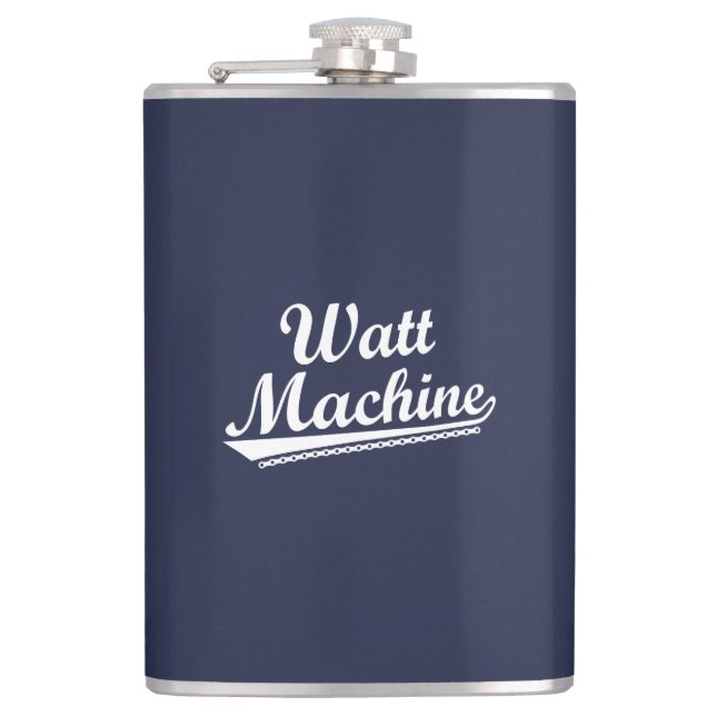 Watt Machine Hip Flask (Front)