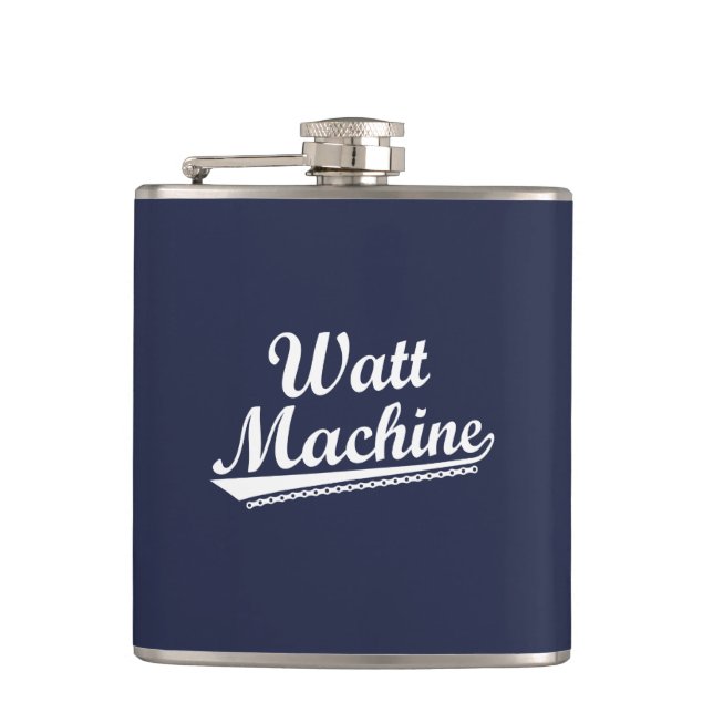 Watt Machine Hip Flask (Front)