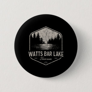 Watts R Lake Tennessee Outdoors Vintage 6 Cm Round Badge