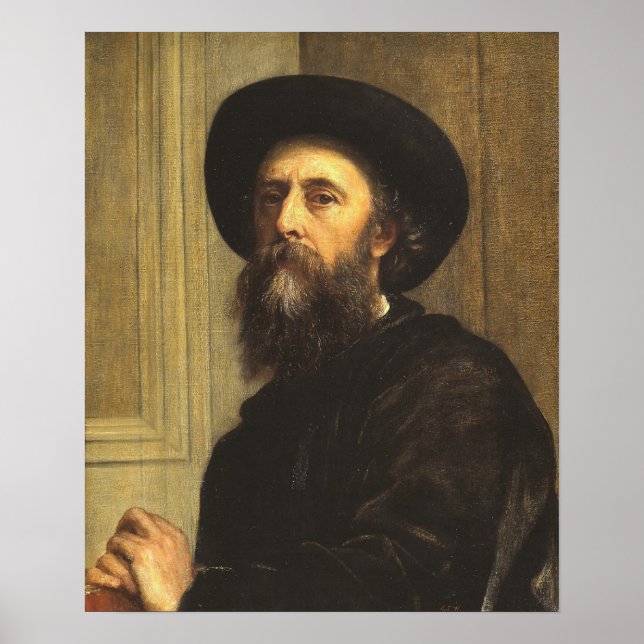 Watts - Self Portrait 1864 Poster (Front)