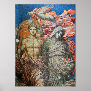 Watts - St Giles In The Fields Time Death Judgment Poster