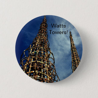 Watts Towers, Los Angeles 6 Cm Round Badge