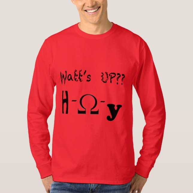 Watt's up long sleeve T-shirt (Front)