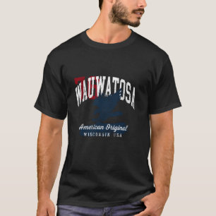 Wauwatosa Wisconsin Vintage Patriotic Sports Desig T-Shirt