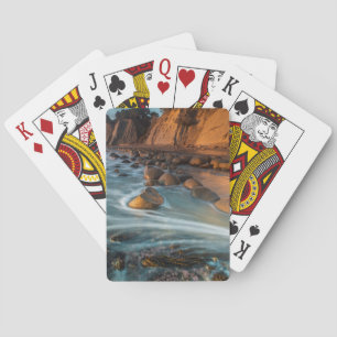 Wave along the beach, California Playing Cards