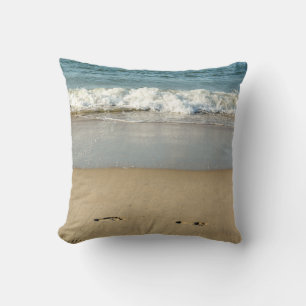 Wave and Footprints  - Cushion