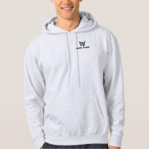 Wave and Walk Black Logo Essential Hoodie