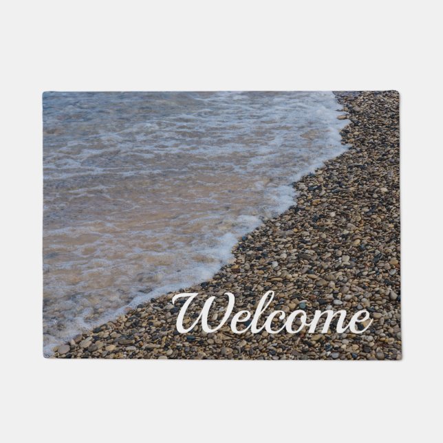 Wave Ashore Painterly Welcome Doormat (Front)