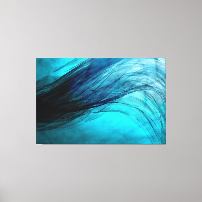 Wave-Blue - Canvas Print (Front)