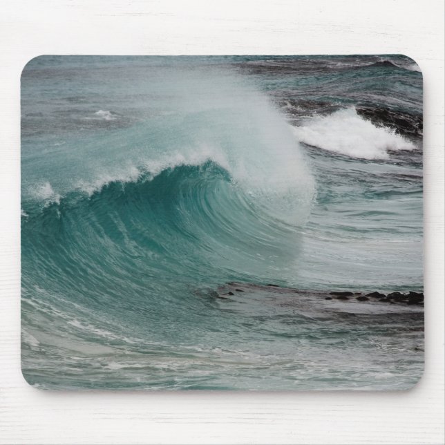 Wave Breaker In Tasmania Mouse Pad (Front)