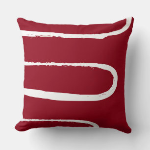 Wave Bright Candy Red Cushion