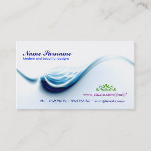 wave business card design