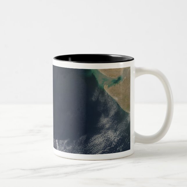 Wave clouds over the Arabian Sea Two-Tone Coffee Mug (Right)