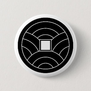 Wave coin 6 cm round badge