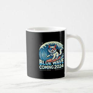 Wave Coming 2024 Cat Owners Kamala Harris 2024 Des Coffee Mug