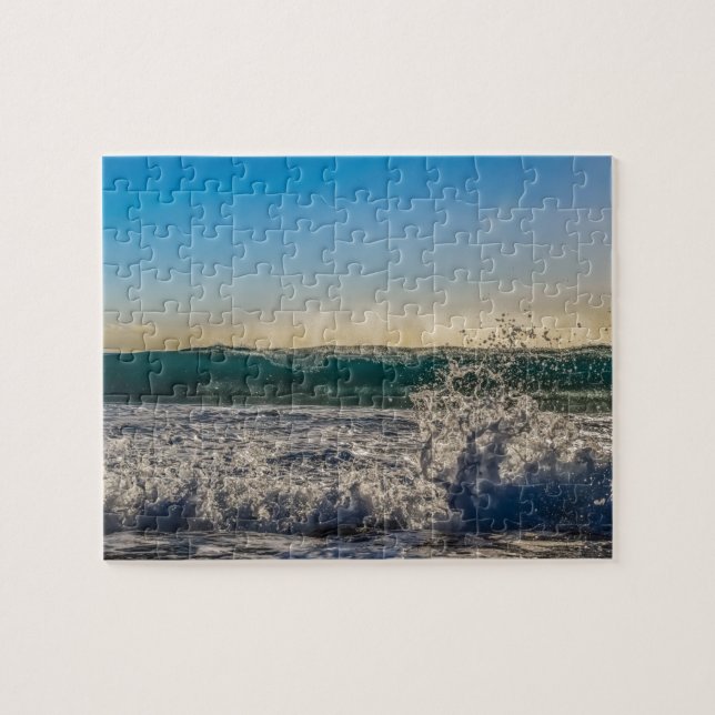 Wave Crashing to Shore Jigsaw Puzzle (Horizontal)