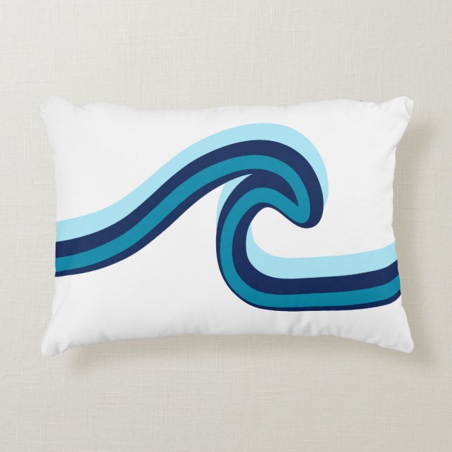 wave decorative cushion (Front)