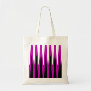 Wave Design Pink Tote Bag