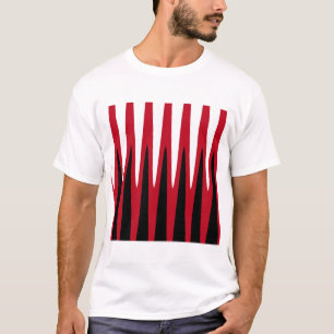 Wave Design Red T-Shirt
