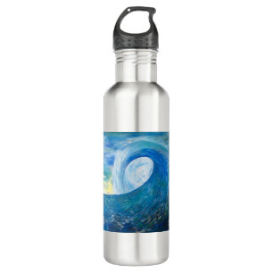 Wave Design Surf San Diego Beach Ocean 710 Ml Water Bottle