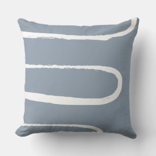 Wave Dusty Blue Cushion