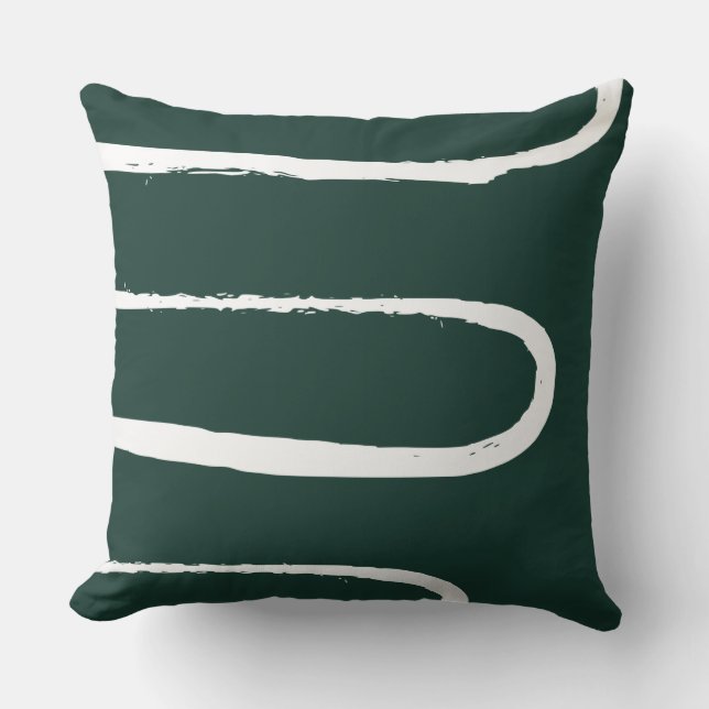 Wave Emerald Green Cushion (Front)