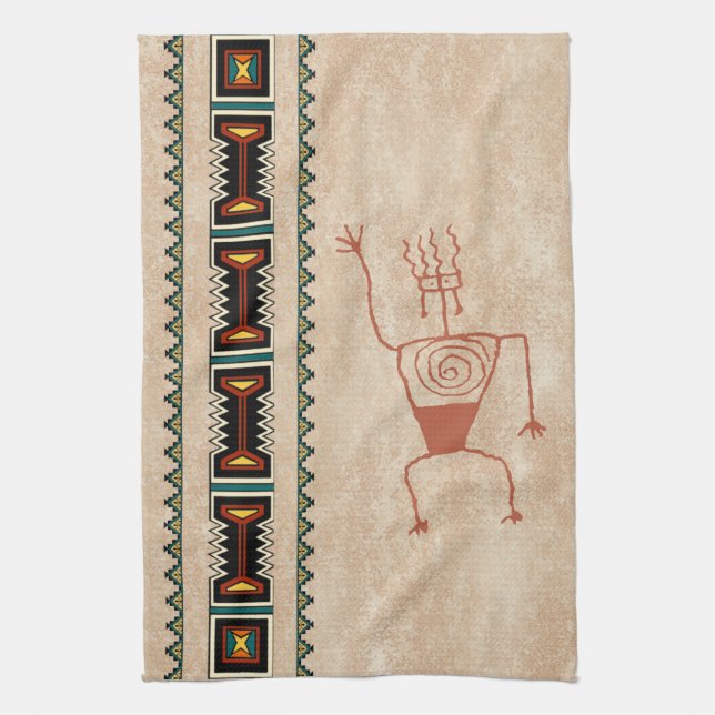 Wave From the Past Tea Towel (Vertical)