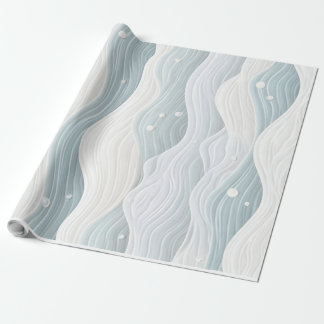 Wave in action wrapping paper