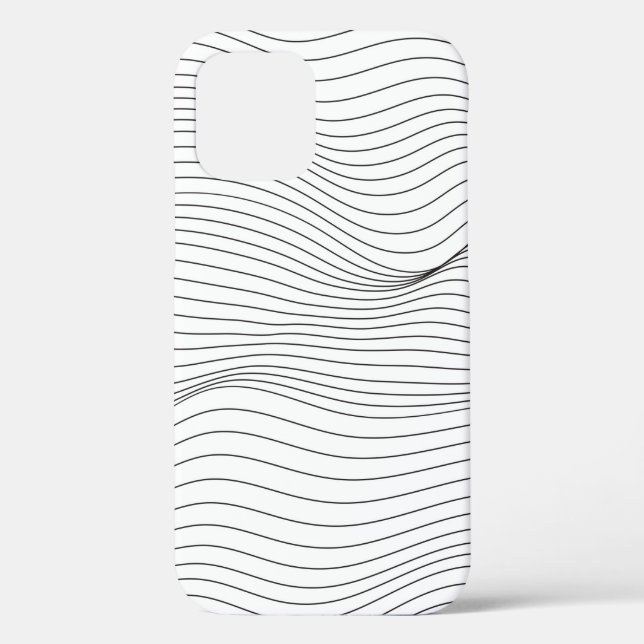 Wave Lines Pattern Abstract Background.art, wave,  Case-Mate iPhone Case (Back)